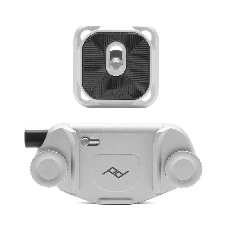 Peak Design Capture Camera Clip V3, Silver with Plate, Holds DSLR, Compact and Point and Shoot Bodies, Secure, Stable and Accessible, Attaches to Straps and Belts, Quick Release, 200 lb Capacity - Image 4